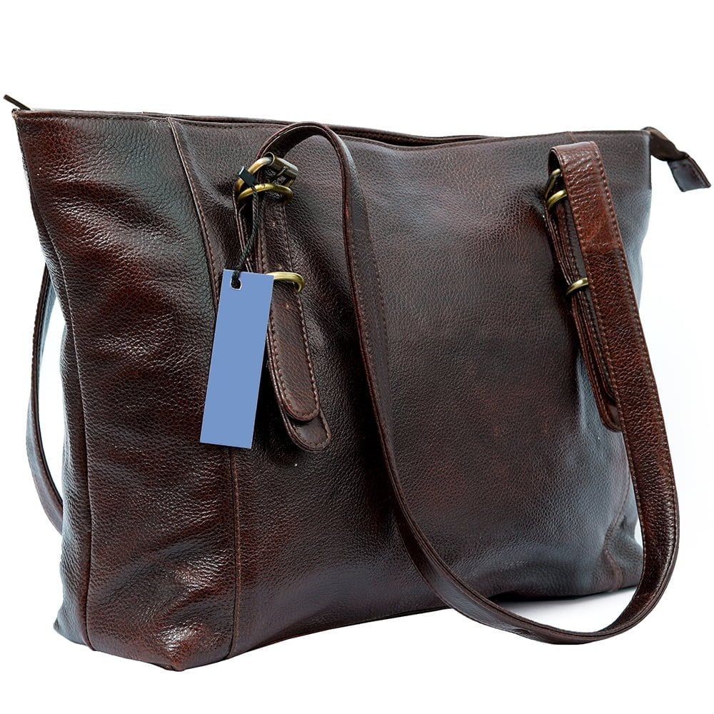 Women Brown Leather Handbag - Buffalo Leather