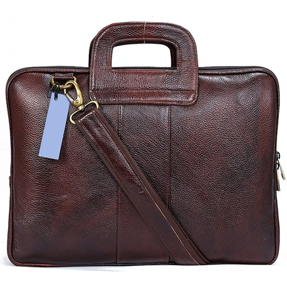 Brown Leather Briefcase Bag