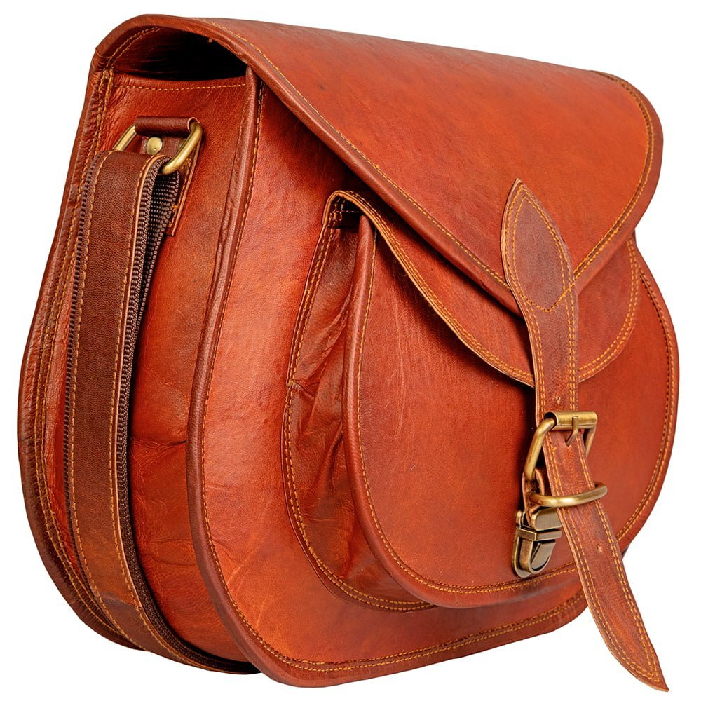 Women Leather Gypsy Purse Crossybody Bag
